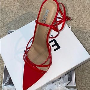 Ego Strappy Red Sandals
